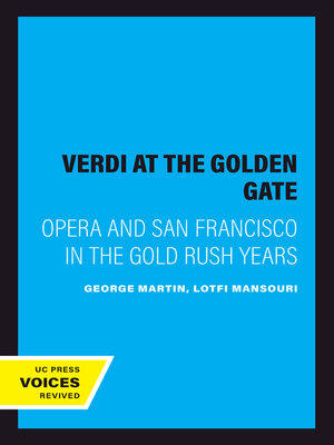 cover image of Verdi at the Golden Gate